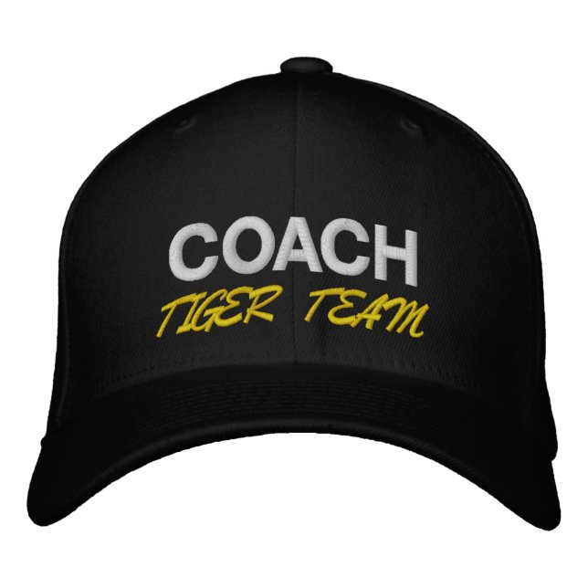 Casquette Brodée Équipe de sport entraîneur (Devant)