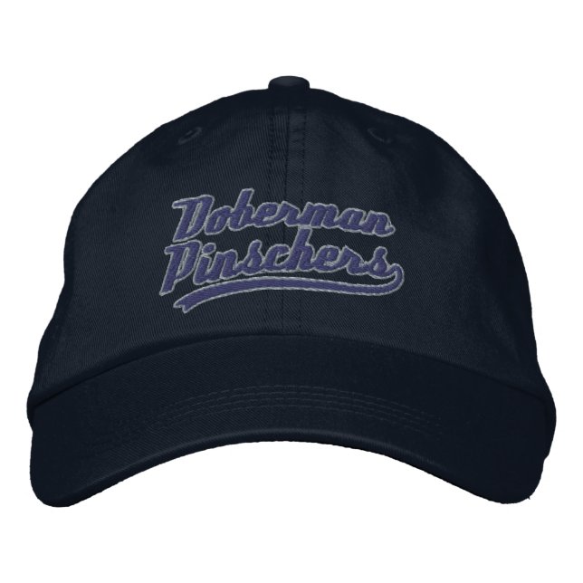 Casquette Brodée Équipe Doberman Pinschers (Devant)