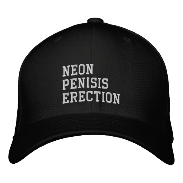 Casquette Brodée Érection Neon Penisis (Devant)