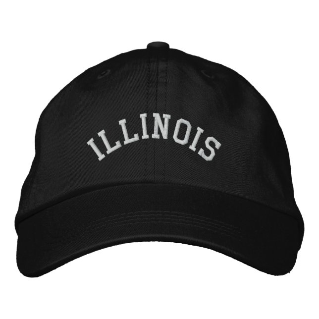 Casquette Brodée État de l'Illinois brodé (Devant)