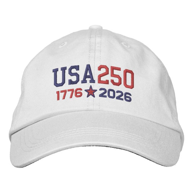 Casquette Brodée États-Unis 250 - 1776-2026 (Devant)