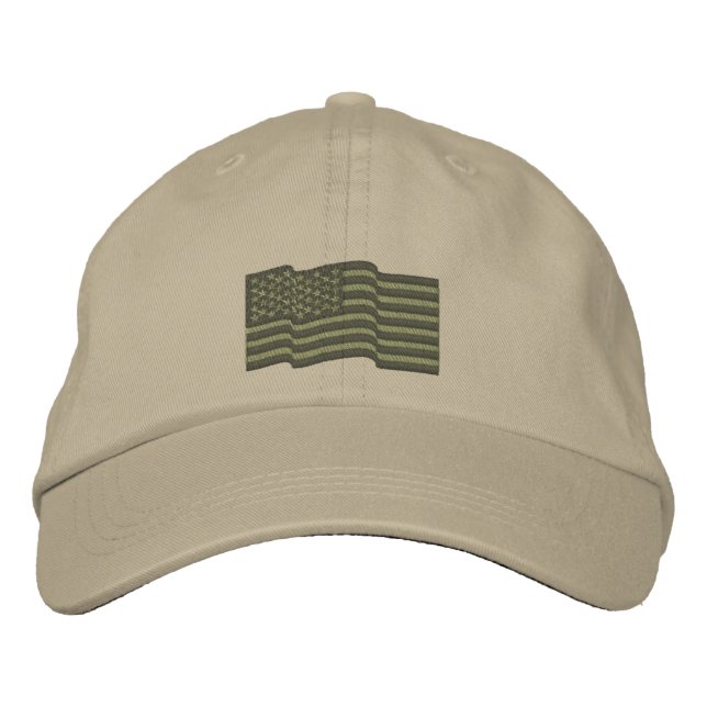 Casquette Brodée États-Unis Drapeau américain Stars 'n Stripes Casq (Devant)