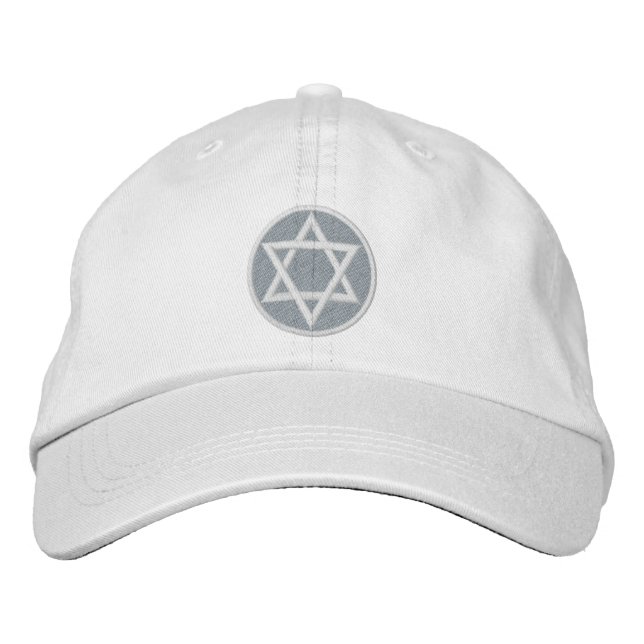 Casquette Brodée Étoile de David (Devant)