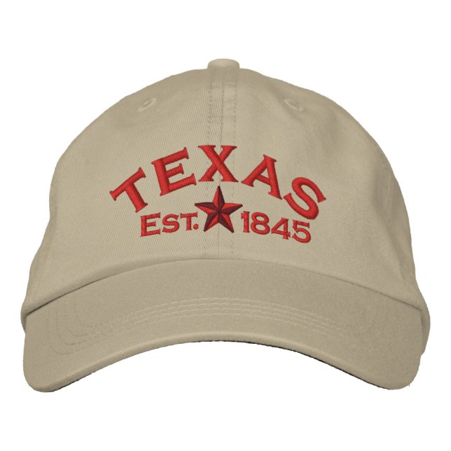 Casquette Brodée Étoile de Texas (Devant)