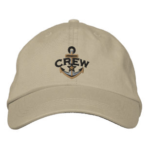 Casquette Brodée Étoile nautique d'équipage Broderie d'ancre