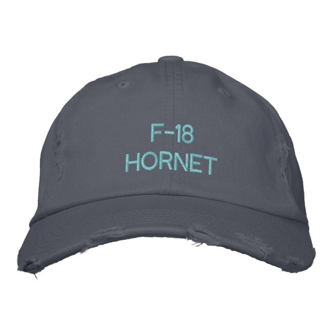 CASQUETTE BRODÉE F-18 HORNET (Devant)