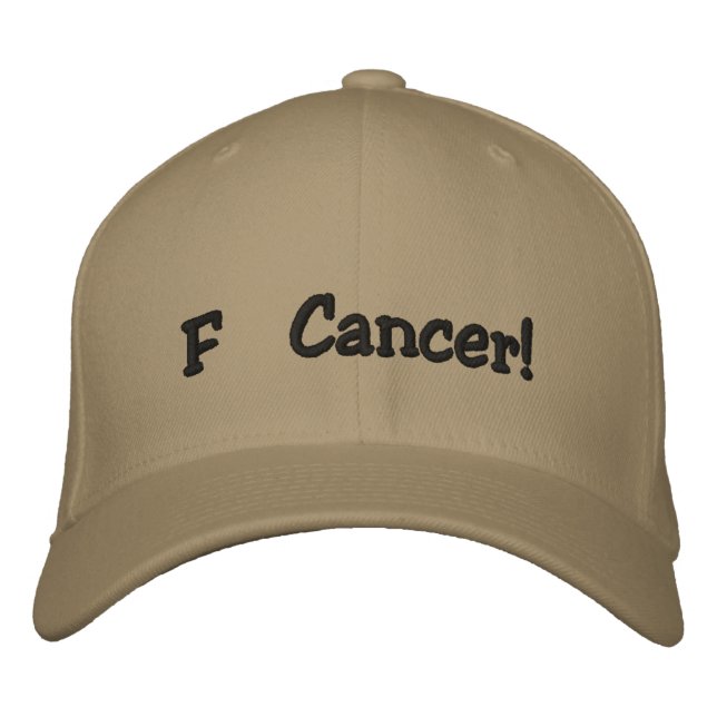 Casquette Brodée F Cancer ! (Devant)