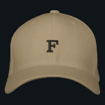 Casquette Brodée F Féminin Fille Princesse Monogramme Initiale - Ca<br><div class="desc">Ajoutez une touche finale élégante à votre garde-robe avec cette casquette Flexfit kaki à monogramme «F». La taille L/XL extensible offre une sensation décontractée et sécurisée au quotidien. Sa tonalité kaki douce crée une apparence mode propre inspirée de l'extérieur. Tissu premium en mélange de laine offre un confort léger pour...</div>