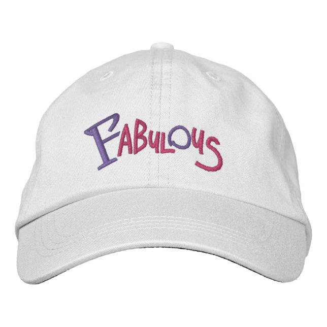 Casquette Brodée Fabulous, marque AKIRAZ (Devant)