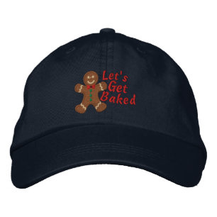 Casquette Brodée Faisons cuire dit Gingerbread Man