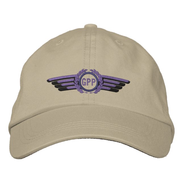 Casquette Brodée Faites vos lauréats Monogrammes de l'aviation (Devant)