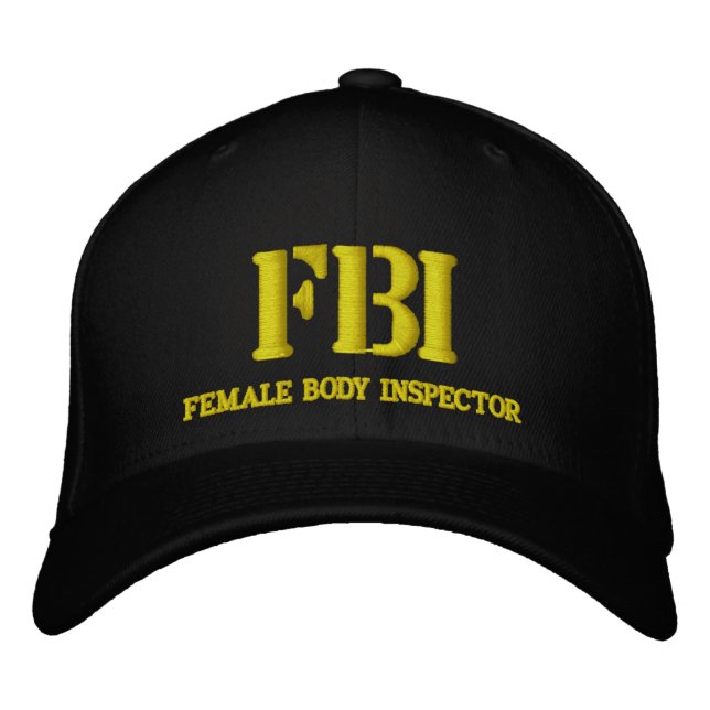 CASQUETTE BRODÉE FBI (Devant)