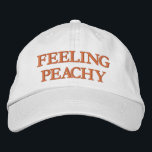 Casquette Brodée Feel Good Positive Mood Uplifting Aesthetic Quote<br><div class="desc">This hat features an upbeat,  feel-good message designed to reflect optimism and lighthearted confidence. The warm tone and simple embroidered lettering give it an easy,  modern look that pairs naturally with casual,  everyday outfits. A subtle statement piece for people drawn to uplifting energy,  relaxed style,  and emotionally positive design.</div>
