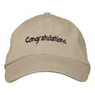 Casquette Brodée Félicitations Réussite Inspiré Bretelle Souhaits 