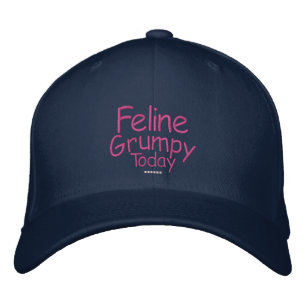 Casquette Brodée Feline Grumpy aujourd'hui