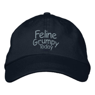 Casquette Brodée Feline Grumpy aujourd'hui