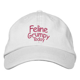 Casquette Brodée Feline Grumpy aujourd'hui