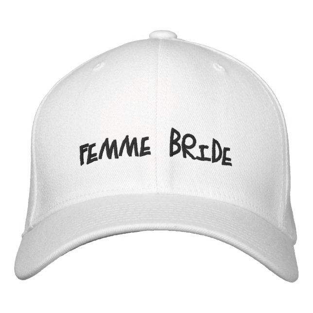 Casquette Brodée Femme mariée (Devant)