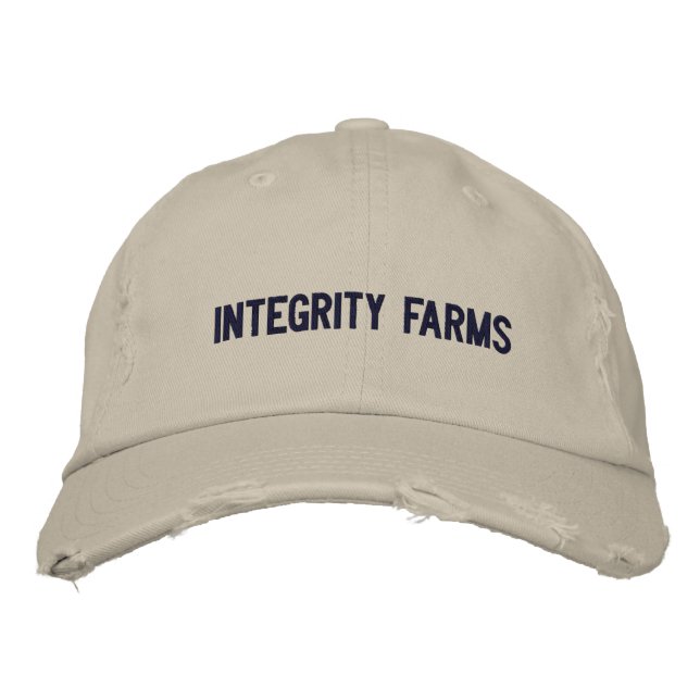 Casquette Brodée Fermes d'intégrité (Devant)