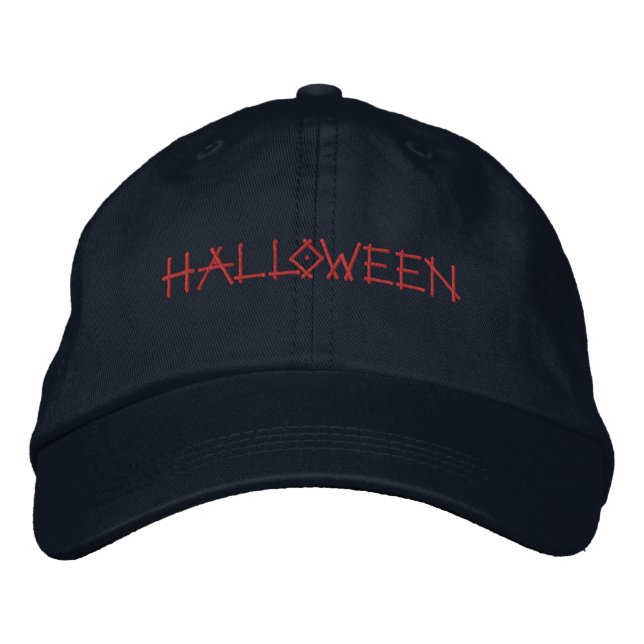 Casquette Brodée Fête de vacances Halloween allhallows Eve-Casquett (Devant)