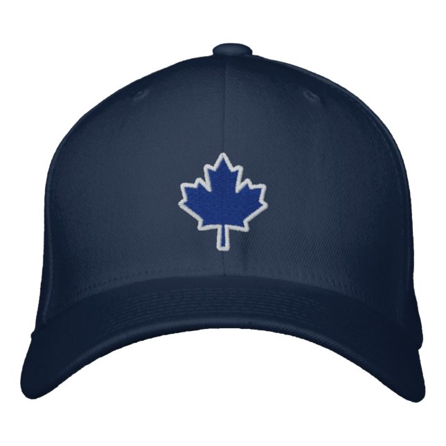 Casquette Brodée Feuille d'érable brodée au Canada (Devant)
