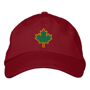 Casquette Brodée Feuille d'érable brodée par broderie canadienne