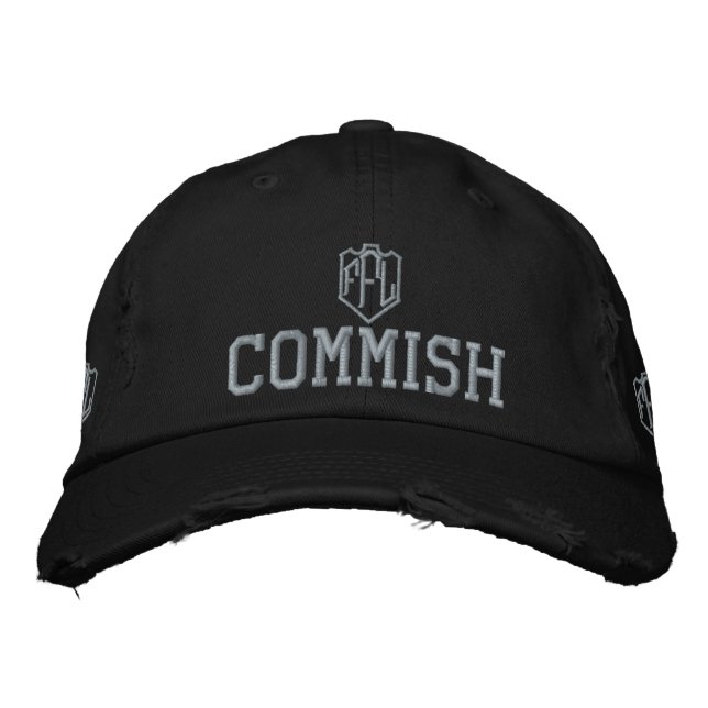 Casquette Brodée FFL Commish (Ligue d'Imaginaire de football) (Devant)