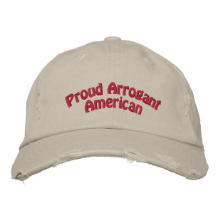 Casquette Brodée Fier Arrogant Américain