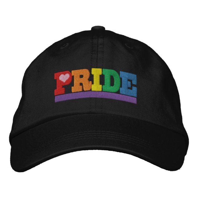 Casquette Brodée Fierté arc-en-ciel (Devant)