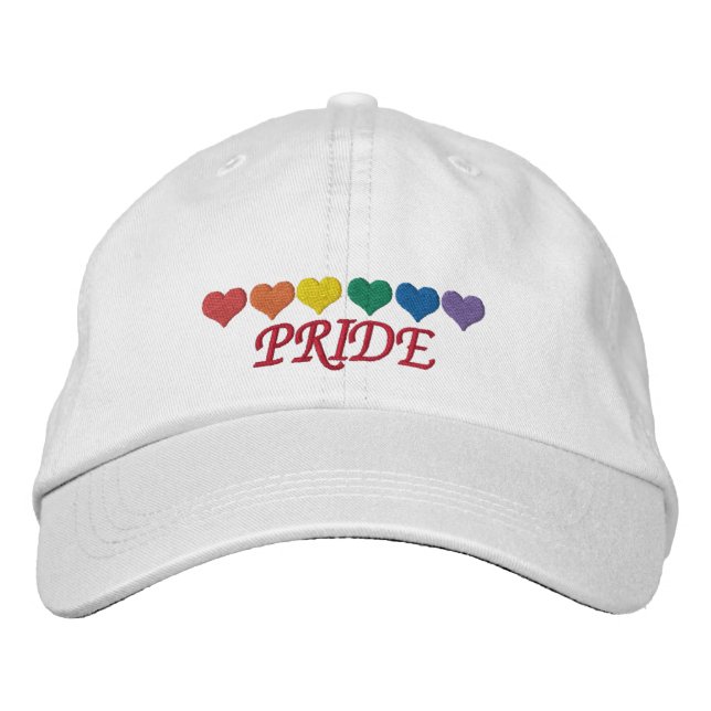 Casquette Brodée Fierté arc-en-ciel (Devant)