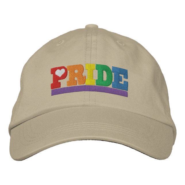 Casquette Brodée Fierté arc-en-ciel (Devant)