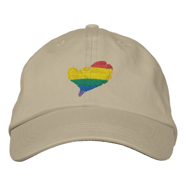 Casquette Brodée Fierté HeART (Devant)