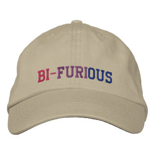 Casquette Brodée Fierté LGBT BI-FURIEUSE Pouvoir Bisexuel