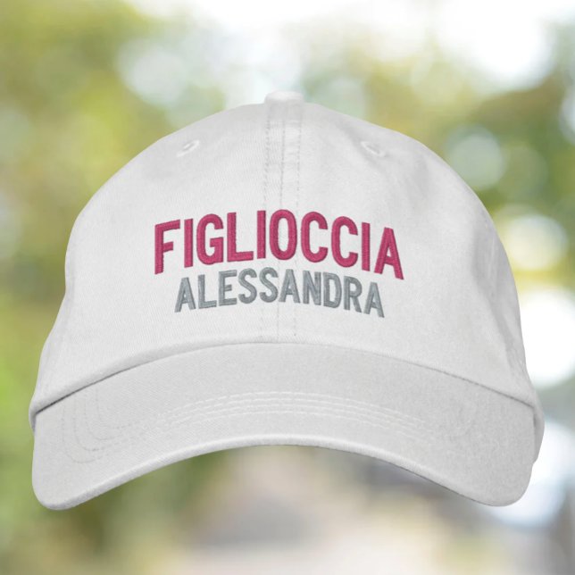 Casquette Brodée Figlioccia (filleule) personnalisée (Créateur téléchargé)