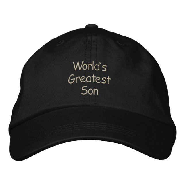 Casquette Brodée Fils le plus grand du monde (Devant)