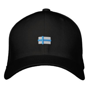 Casquette Brodée Finlande (Casquette noir_