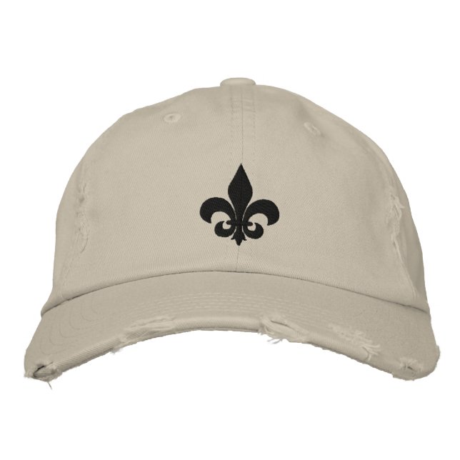 Casquette Brodée Fleur De Lis (Devant)