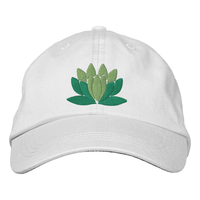 Casquette Brodée Fleur de Lotus (Devant)