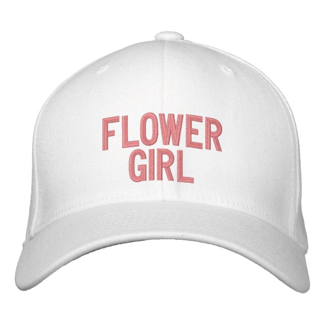 Casquette Brodée Fleur fille (Devant)