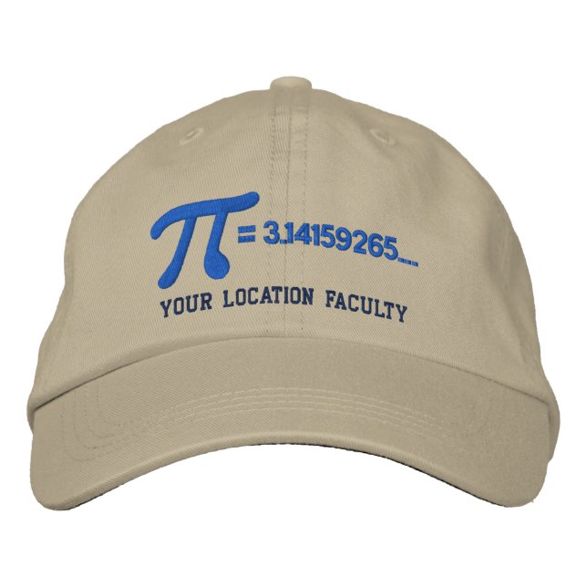 Casquette Brodée Formule de Personalizable pi (Devant)