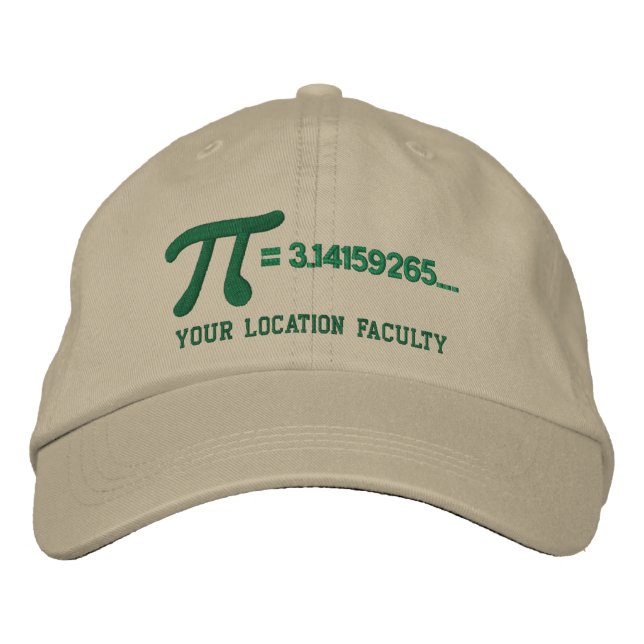 Casquette Brodée Formule de Personalizable pi (Devant)