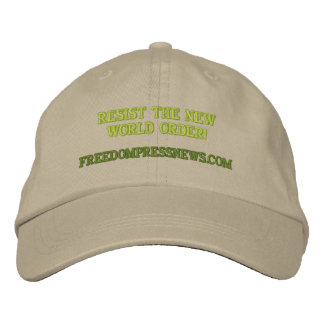 CASQUETTE BRODÉE FREEDOMPRESSNEWS.COM, RÉSISTEZ AU NOUVEL ORDRE MON