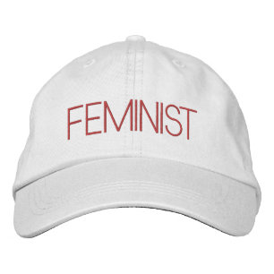 Casquette Brodée Fuchsia rose gris féministe