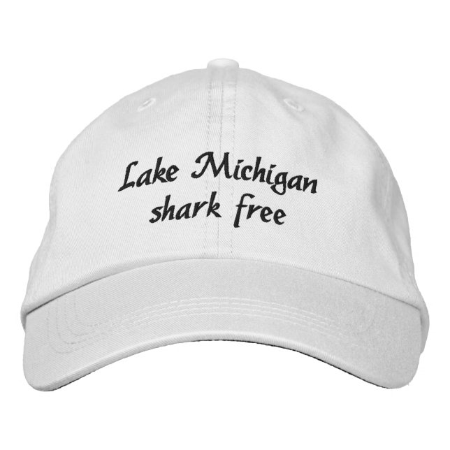 Casquette Brodée Fun Lake Michigan living - sans requin (Devant)