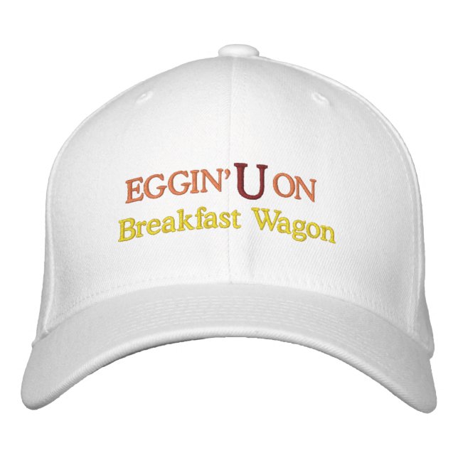 Casquette Brodée Funky Novelty Mens Sports EGGIN'UON (Devant)