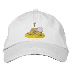 Casquette Brodée Funny Gopher Golf Ball Dans Golf Trou