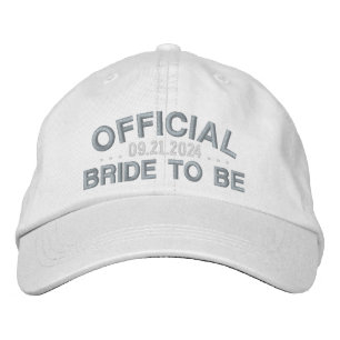 Casquette Brodée Future mariée officielle drôle citation rose sur f