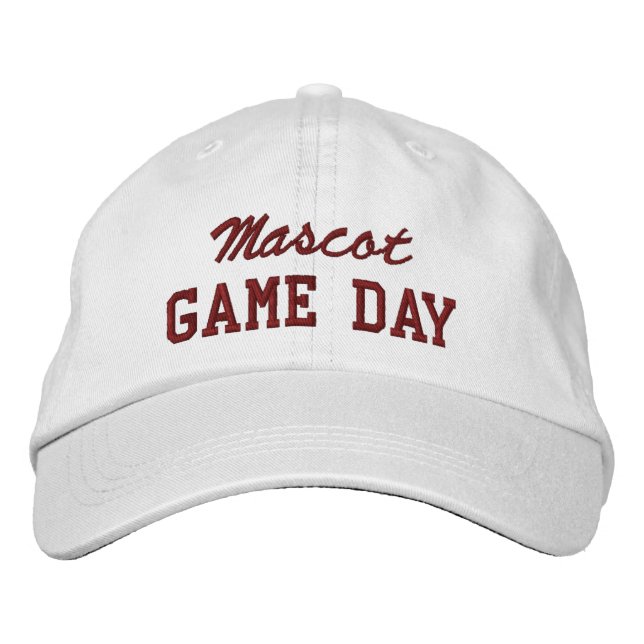 Casquette Brodée Game Day Custom Mascot or Team Name (Devant)