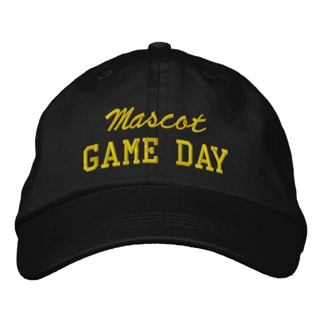 Casquette Brodée Game Day Custom Mascot or Team Name (Devant)