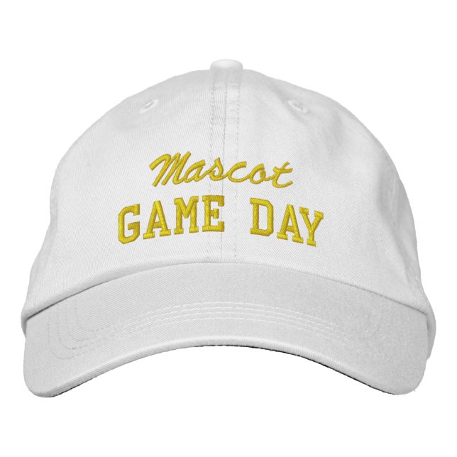 Casquette Brodée Game Day Custom Mascot or Team Name (Devant)